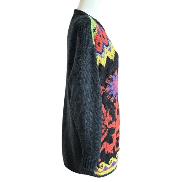 Vintage Kitty Hawk by Vivian Wang Round Neck Long Sleeve Pullover Sweater Sz M - Picture 4 of 9